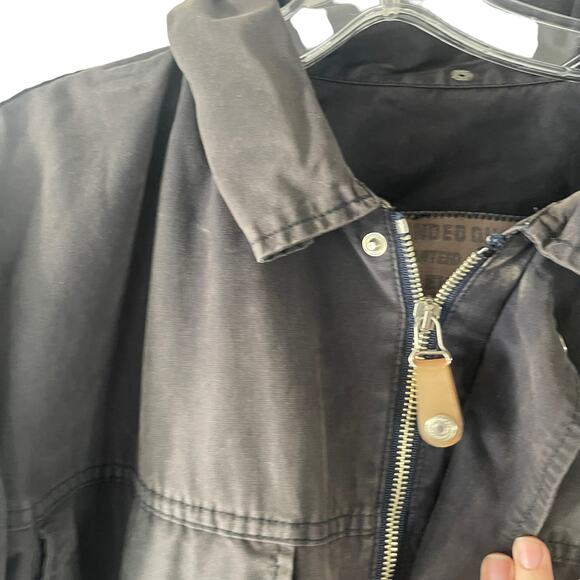 Pop Eighty Four Men's Size Medium Italy Grey Utility Pockets Cargo Jacket - Picture 5 of 13